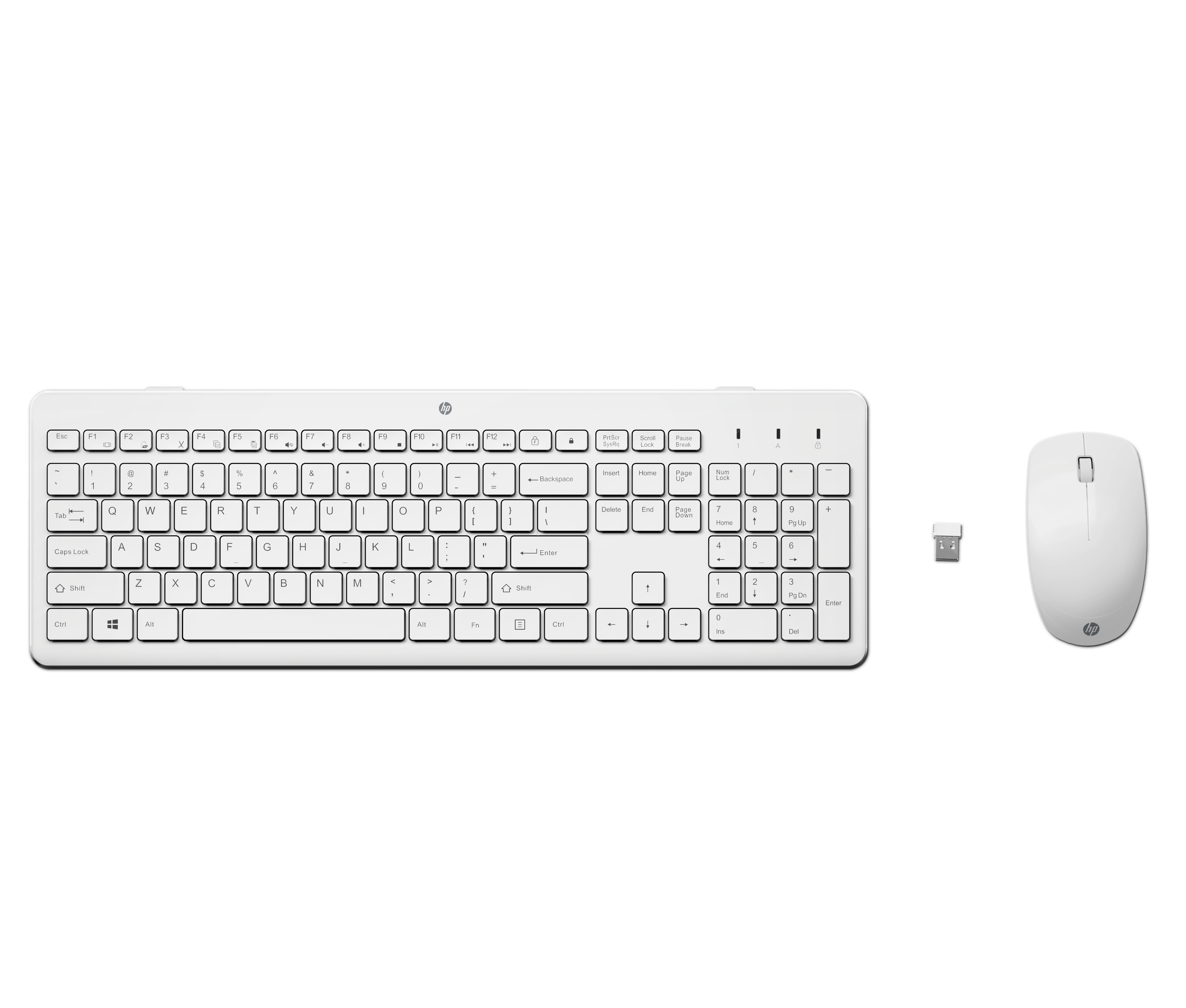 Teclado Inalámbrico Teclado Hp Blanco Usb Kit Teclado Ratón HP
